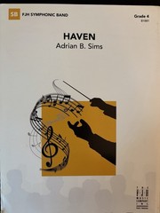 Haven Adrian B Sims Complete Concert Band Score & Parts Grade 4 FJH B1881 Unused