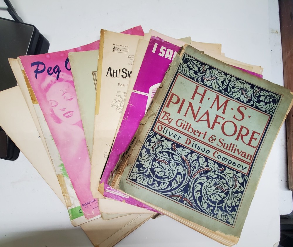 18 + Lot of Vintage Sheet Music Books Multiple Instruments