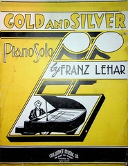 Franz Lehar Sheet Music Gold And Silver Piano Solo Mort H Glickman 1936 Calumet