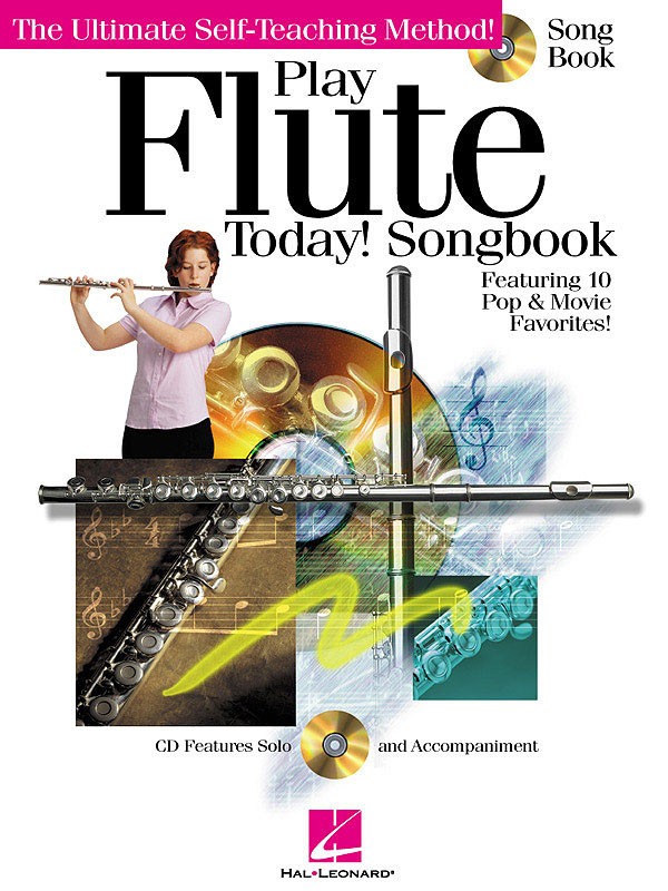 Play Flute Today! Songbook Sheet Music 10 Pop Songs Hal Leonard Book CD Pack