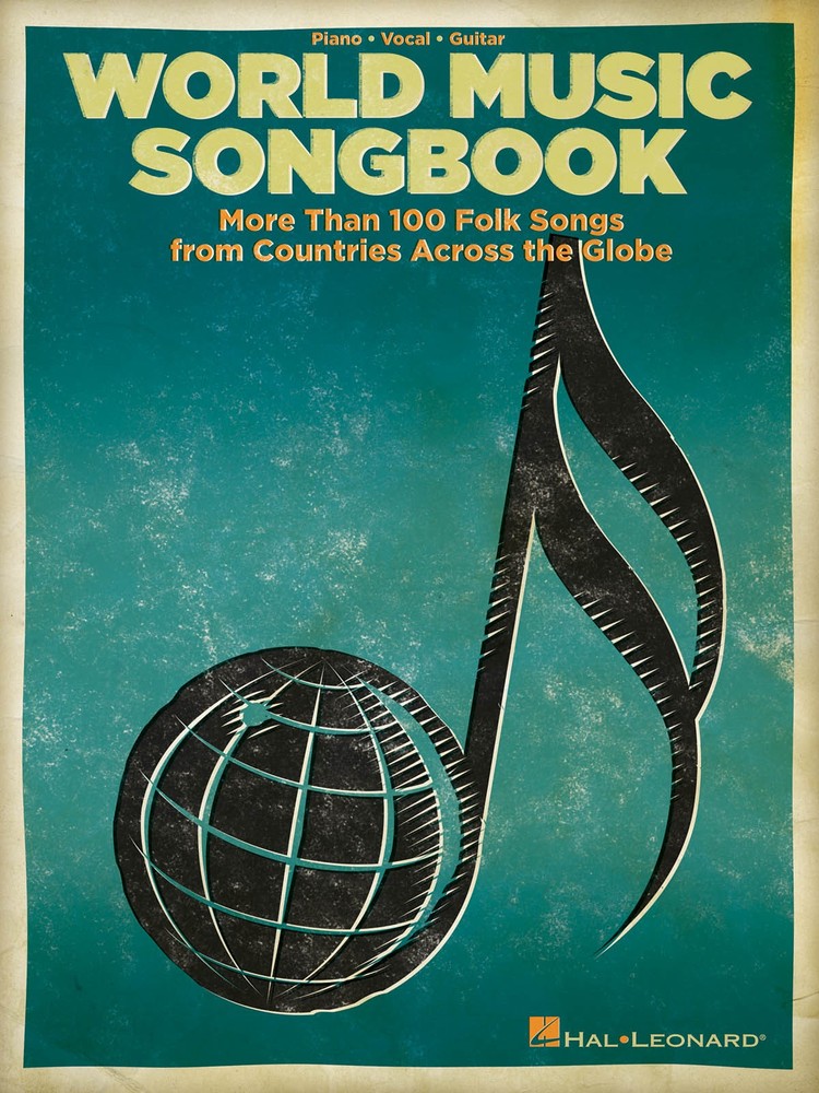 World Music Songbook Piano Sheet Music Guitar Chords 100 Folk Songs Book