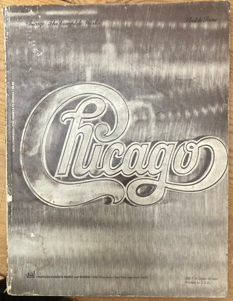 Chicago 2nd Album Complete Sketch Score Sheet Sheet Music Song Book 70s Rock M30