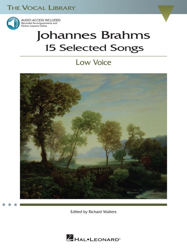 Johannes Brahms 15 Selected Songs The Vocal Library – Low Voice Vocal 000001142