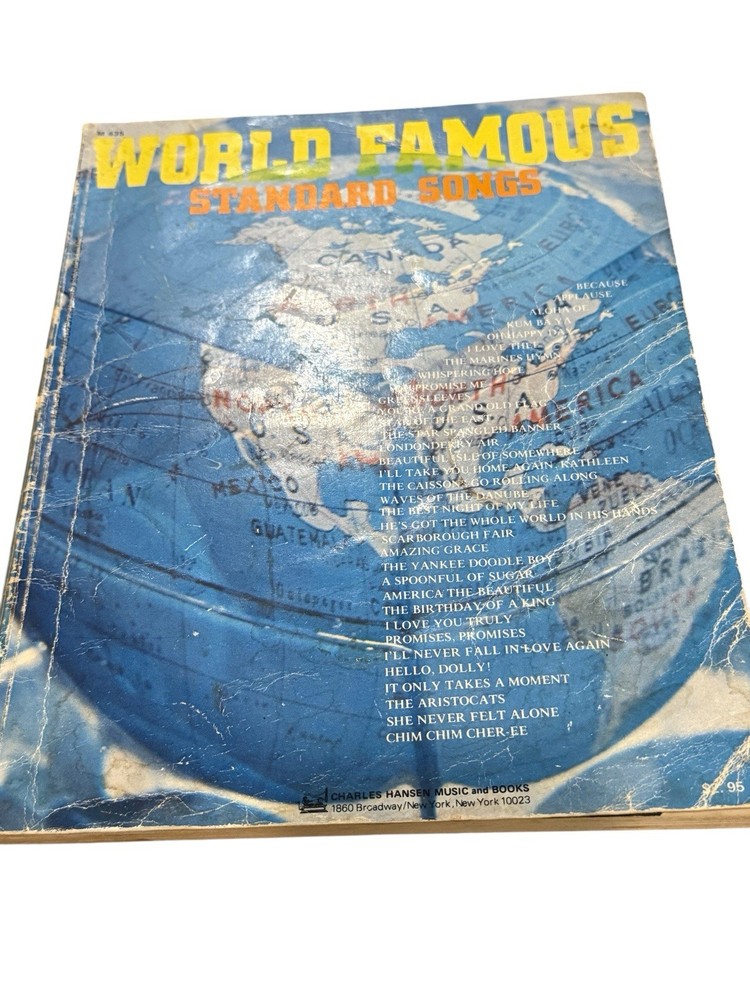 VTG World Famous Standard Songs Piano Songbook 1971 Charles Hansen Music
