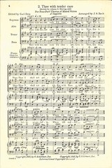 Bach 2 Chorales From Christmas Oratorio Sheet Music SATB A Cappella 1935 Deis