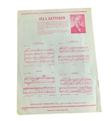 Sparkles VTG 1941 Sheet Music By Ella Ketterer Piano Solo