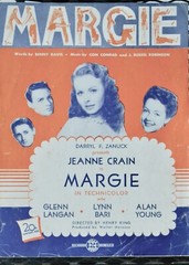 « MARGIE », title song of the 1944 20th Century Fox Film MARGIE, copyright 1920