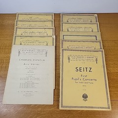 Lot of 10 Schirmer&rsquo;s Library of Musical Classics For The Violin Some Piano +2