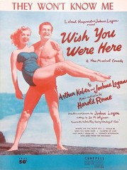 They Won&rsquo;t Know Me Sheet Music Wish You Were Here 1952 Musical Harold Rome