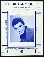 1961 JAMES DARREN « HER ROYAL MAJESTY » SHEET MUSIC – POP ROCK ERA TIME TUNNEL TV