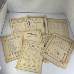 2 Pounds of VTG Antique Sheet Music for Crafts Scrapbooking Color & BW Print