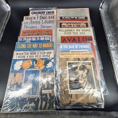 Lot of 14 Vintage 1910s-1940s Popular Sheet Music Piano Vocal Songs Tin Pan