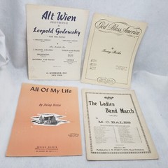 Vintage Sheet Music Lot 1930s 1940s Big Band Classical Folk Songs Piano Student