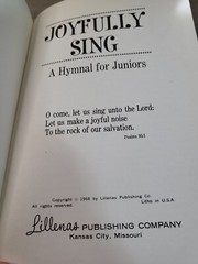 1968 Hymnal JOYFULLY SING A Hymnal for Juniors Lillenas Publishing