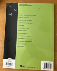 Wicked Music And Lyrics By Stephen Sondheim Vocal Selections Piano Accompaniment