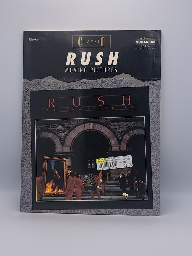 RUSH Songbook Moving Pictures Sheet Music Guitar Tablature Tab RARE VG+