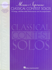 Classical Contest Solos Mezzo Soprano Songbook w CD 1997 Pronunciation Lessons