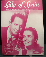 Lady Of Spain Sheet Music Piano Voice Les Paul Mary Ford Cover Art Jazz 40s F1J
