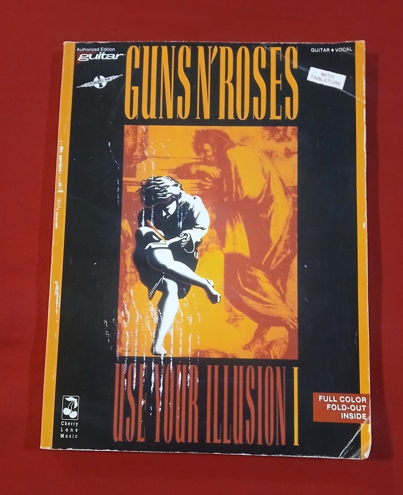 GUNS N ROSES☆USE YOUR ILLUSION 1 TABLATURE BOOK☆CHERRY LANE MUSIC☆GOOD CONDITION