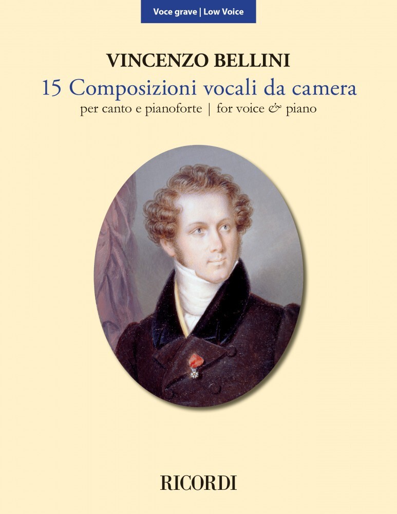 15 Composizioni Vocali da Camera Low Voice New Edition Book Bellini 050603595
