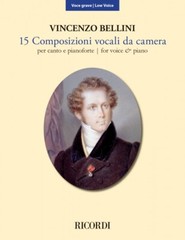 15 Composizioni Vocali da Camera Low Voice New Edition Book Bellini 050603595