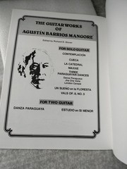 Augustine Barrios Vals Op. 8 #3 Solo Guitar Sheet Music For Classical Guitar