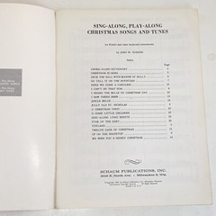Vintage 1959 Sing Along Play Along Christmas Songs and Tunes Sheet Music Book