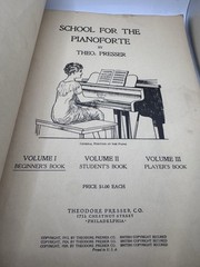 Music Book « School for the Pianoforte » Beginners 1929 by Theo Presser M60