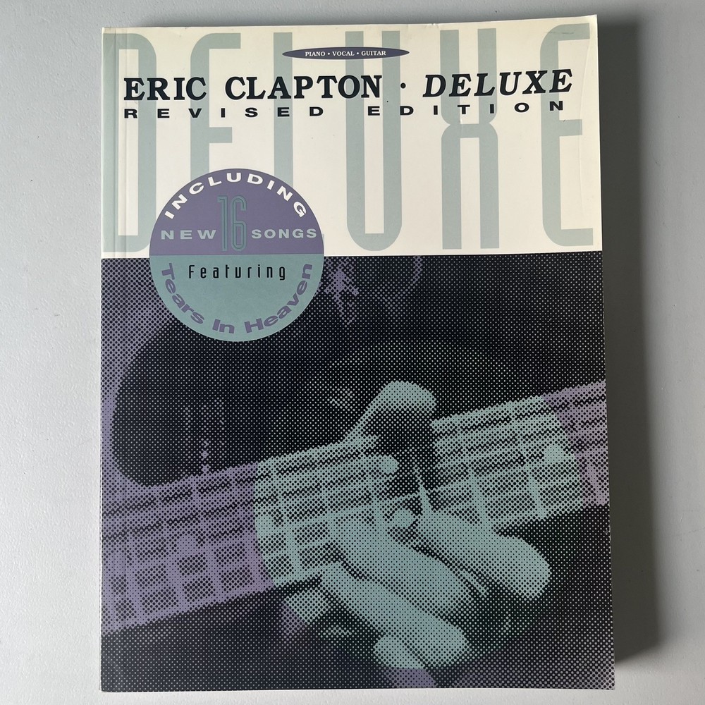 Eric Clapton Deluxe Revised Edition 1991 Hal Leonard Music Book Guitar Piano