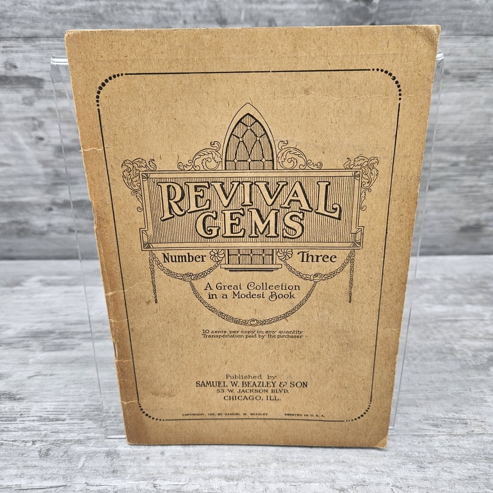 Revival Gems III: 1929 Songbook, Trade Paperback