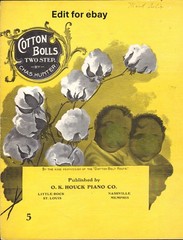 Cotton Bolls 1901 CHAS. Charles HUNTER Two Step Sheet Music!