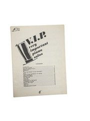 Vintage V.I.P. Very Important Piano Solos Sheet Music Book Charles Hansen