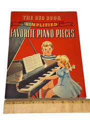 1939 The Red Book Simplified Favorite Piano Pieces Whitman Songbook