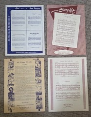 Vintage 1940 & 1950 Sheet Music Various Artists Various Publishing Musicals (14)