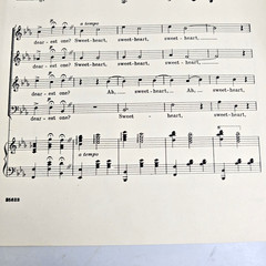 Will You Remember Sweetheart Sheet Music Piano Lyric 1944 SATB Choral Vtg