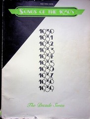 THE DECADE SERIES PIANO VOCAL GUITAR BOOK – SONGS OF THE 1930S MUSIC SHEET