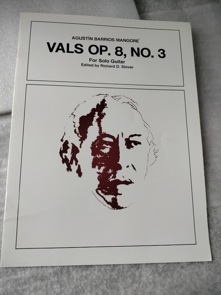 Augustine Barrios Vals Op. 8 #3 Solo Guitar Sheet Music For Classical Guitar