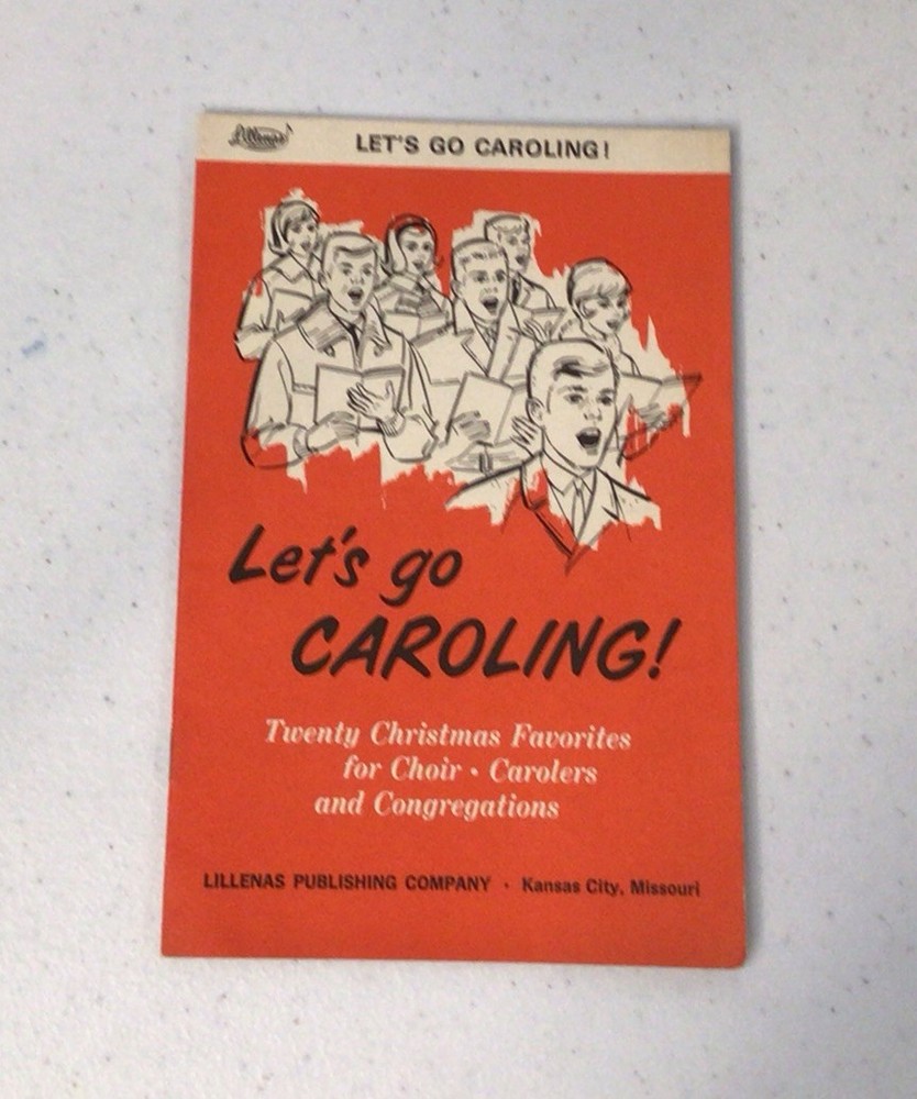 Lets Go Caroling Booklet – Lillenas Publishing Company – Twenty Christmas Carols