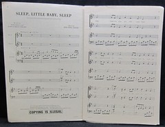 Sleep Little Baby Sleep – Don Besig & Nancy Price – Sheet Music 1987