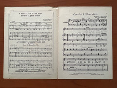 Once In A Blue Moon sheet music, 1921, By Brockman and Weslyn