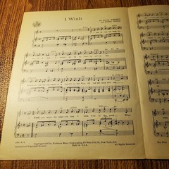 I Wish Sheet Music Allan Roberts Doris Fisher Northern Music 1945 P/V/G