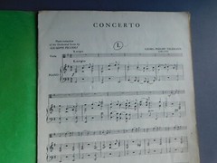 Telemann: Concerto in G major for Viola and Piano – 1956 sheet music – Intl Musi
