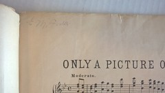 Only A Picture Of Mother Rare 1904 Antique Sheet Music Courtroom Drama Allen Way