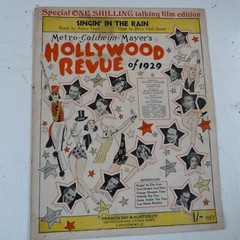 song sheet SINGING IN THE RAIN from « Hollywood Revue of 1929 » Nacio Herb Brown