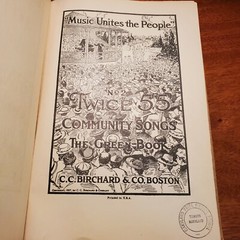 America Singing Song Books 1917 Twice 55 Community Songs by C. C. Birchard & Co.