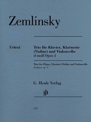 Trio for Piano Clarinet Violin and Violoncello in D-minor Op. 3 Book 051480578