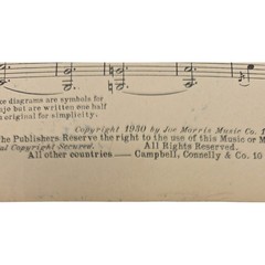 When Your Hair Has Turned To Silver Feat by Luigi Romanelli Vintage Sheet Music
