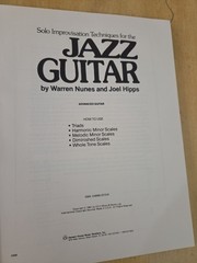 Warren Nunes And Joel Hipps Solo Improvization Techniques Guitar Rare Book