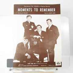 Moments To Remember Sheet Music The Vogues Larry Spier 1965 P/V/G Piano Ukulele
