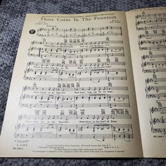 Three Coins in the Fountain Sheet Music from 20th Century-Fox P/V/G 1954